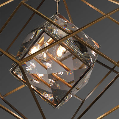 Zovin Brass & Crystal Glam Pendant Light