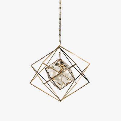 Zovin Brass & Crystal Glam Pendant Light