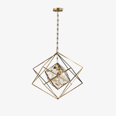 Zovin Brass & Crystal Glam Pendant Light