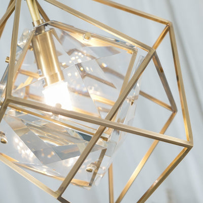 Zovin Brass & Crystal Glam Pendant Light