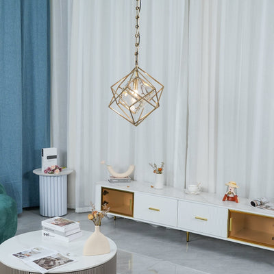 Zovin Brass & Crystal Glam Pendant Light