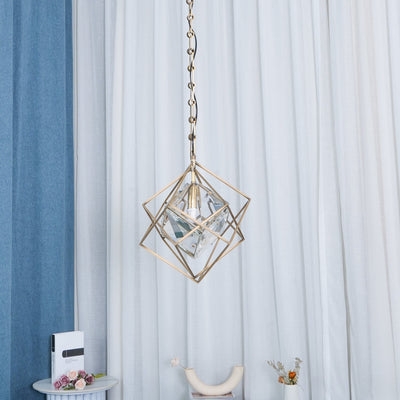 Zovin Brass & Crystal Glam Pendant Light