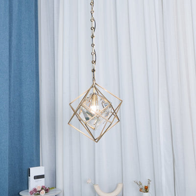 Zovin Brass & Crystal Glam Pendant Light
