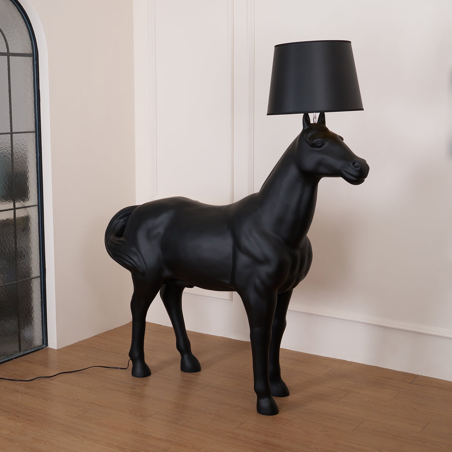 Miron Plastic Fabric Floor Lamp
