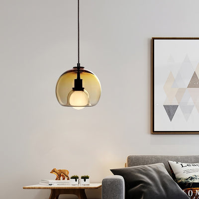Neritha Glass Contemporary Pendant Light - Neutral Decor