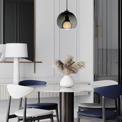 Neritha Glass Contemporary Pendant Light - Neutral Decor