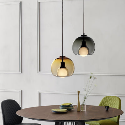 Neritha Glass Contemporary Pendant Light - Neutral Decor