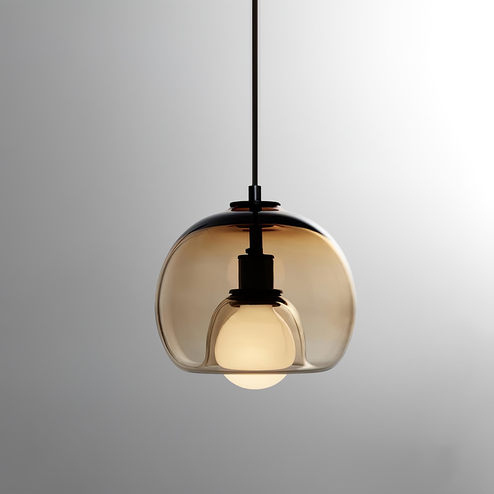 Neritha Glass Contemporary Pendant Light - Neutral Decor