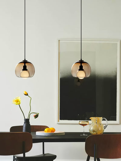 Neritha Glass Contemporary Pendant Light - Neutral Decor