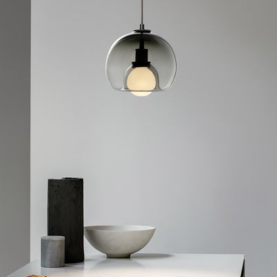 Neritha Glass Contemporary Pendant Light - Neutral Decor