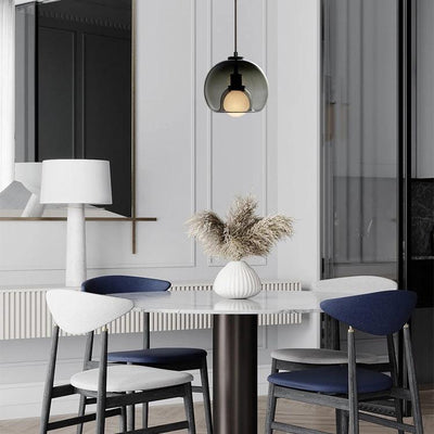 Neritha Glass Contemporary Pendant Light - Neutral Decor