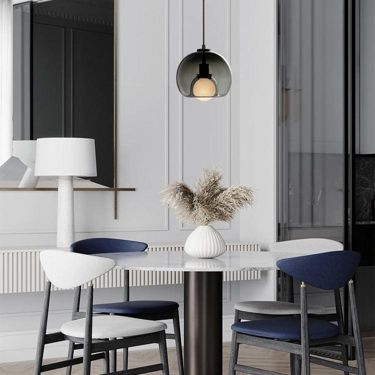 Neritha Glass Contemporary Pendant Light - Neutral Decor