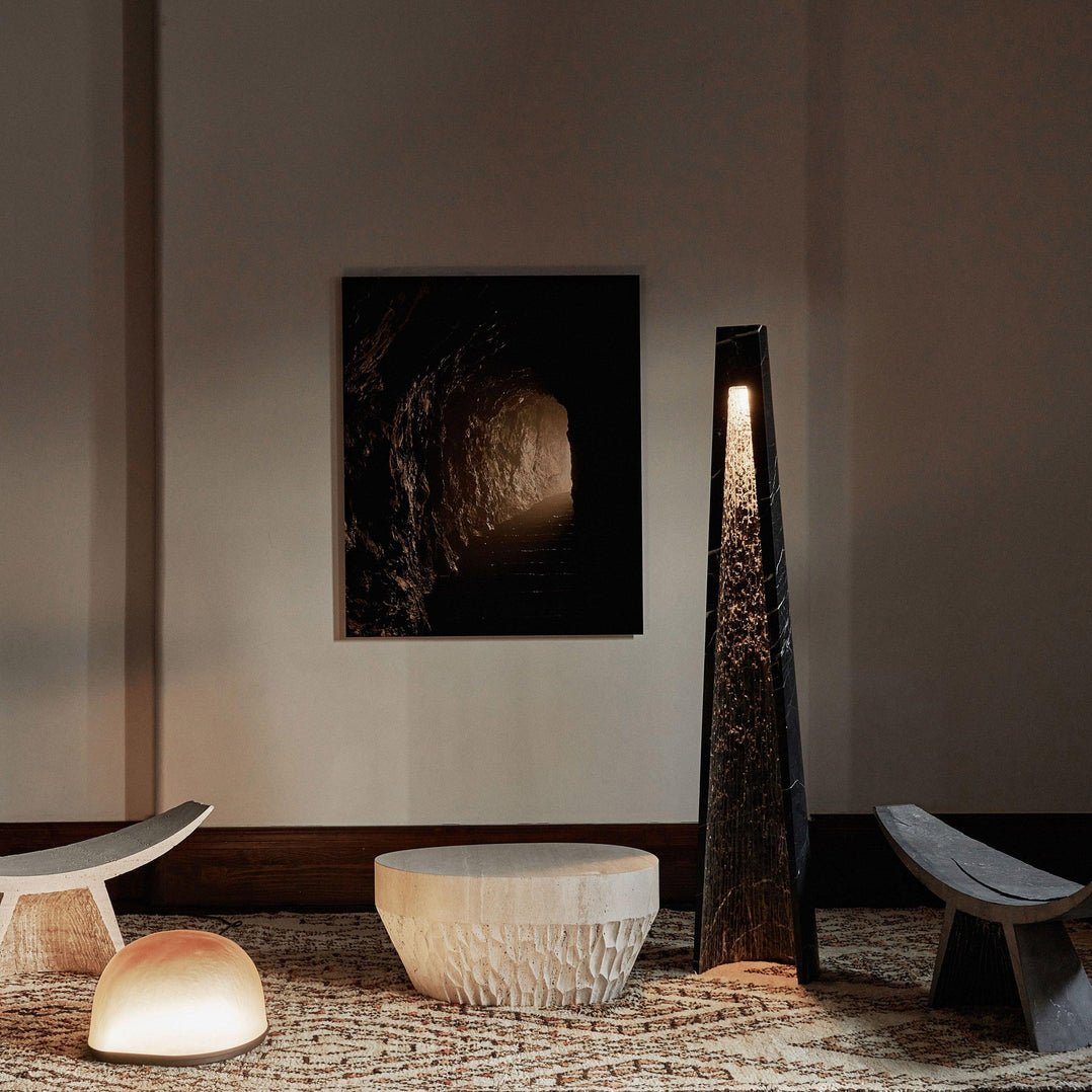 Lave Marble Floor Lamp