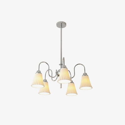 Mireine Chandelier Esther Ceramic Pleated Modern
