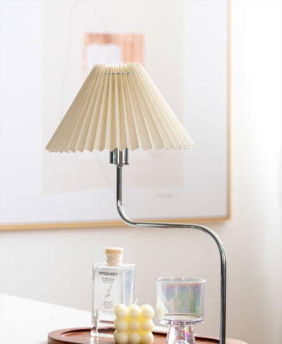 Ornelle Wood Fabric Artistic Table Lamp