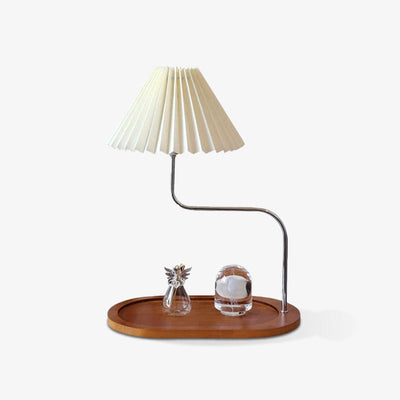 Ornelle Wood Fabric Artistic Table Lamp
