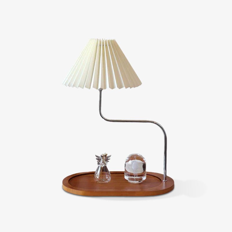 Ornelle Wood Fabric Artistic Table Lamp