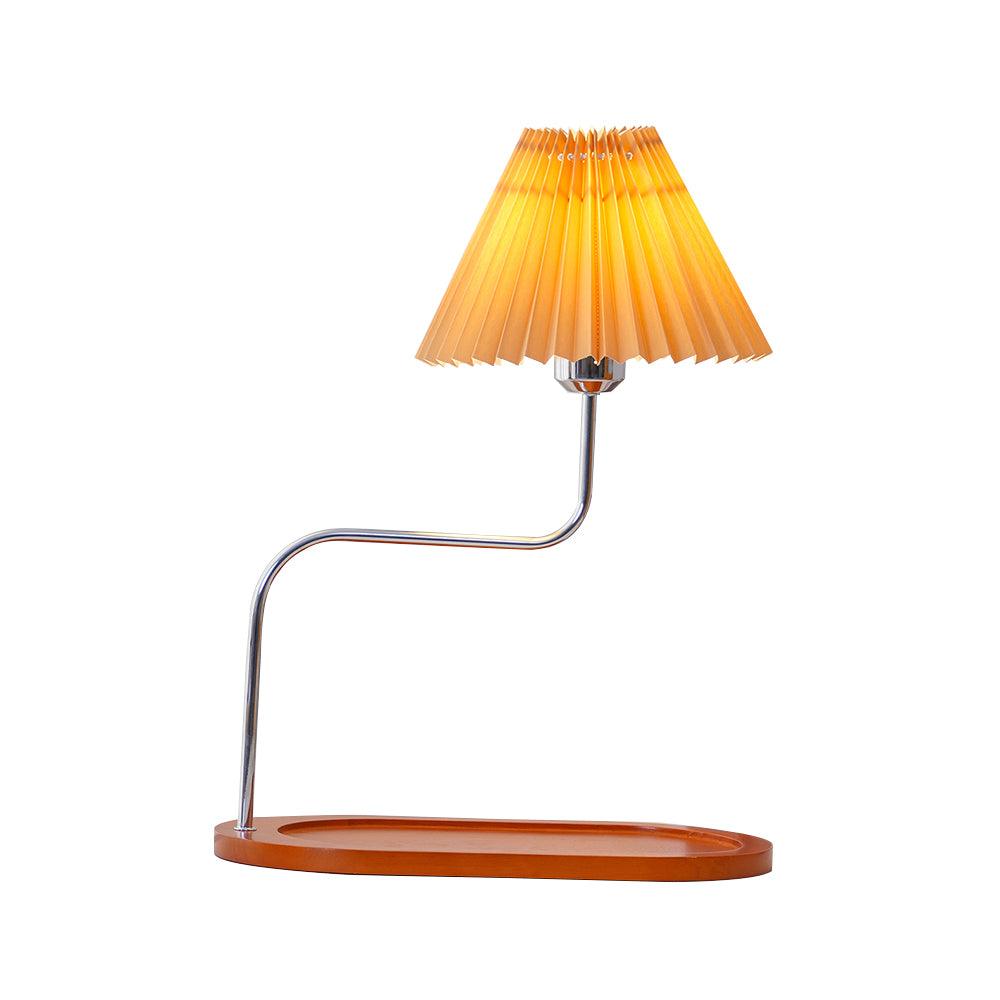 Ornelle Wood Fabric Artistic Table Lamp