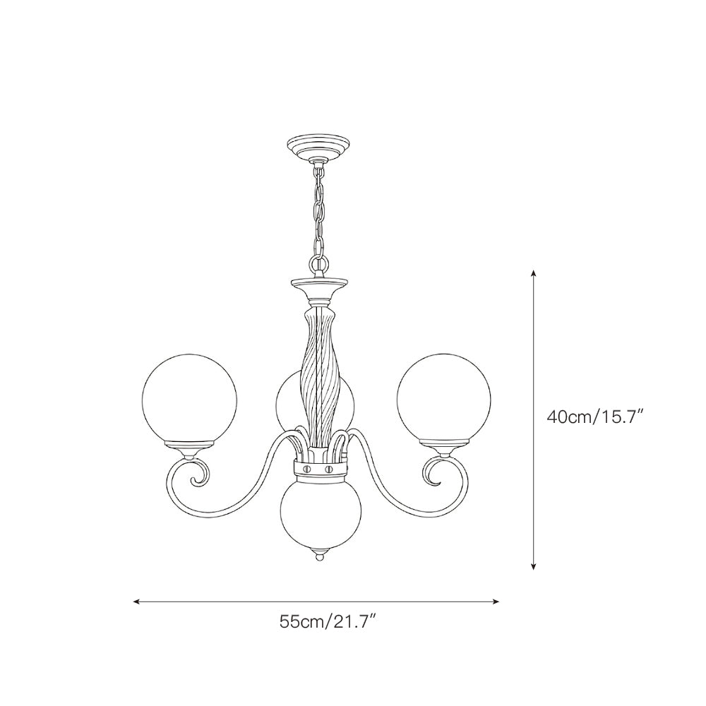 Clairford Glass Chandelier