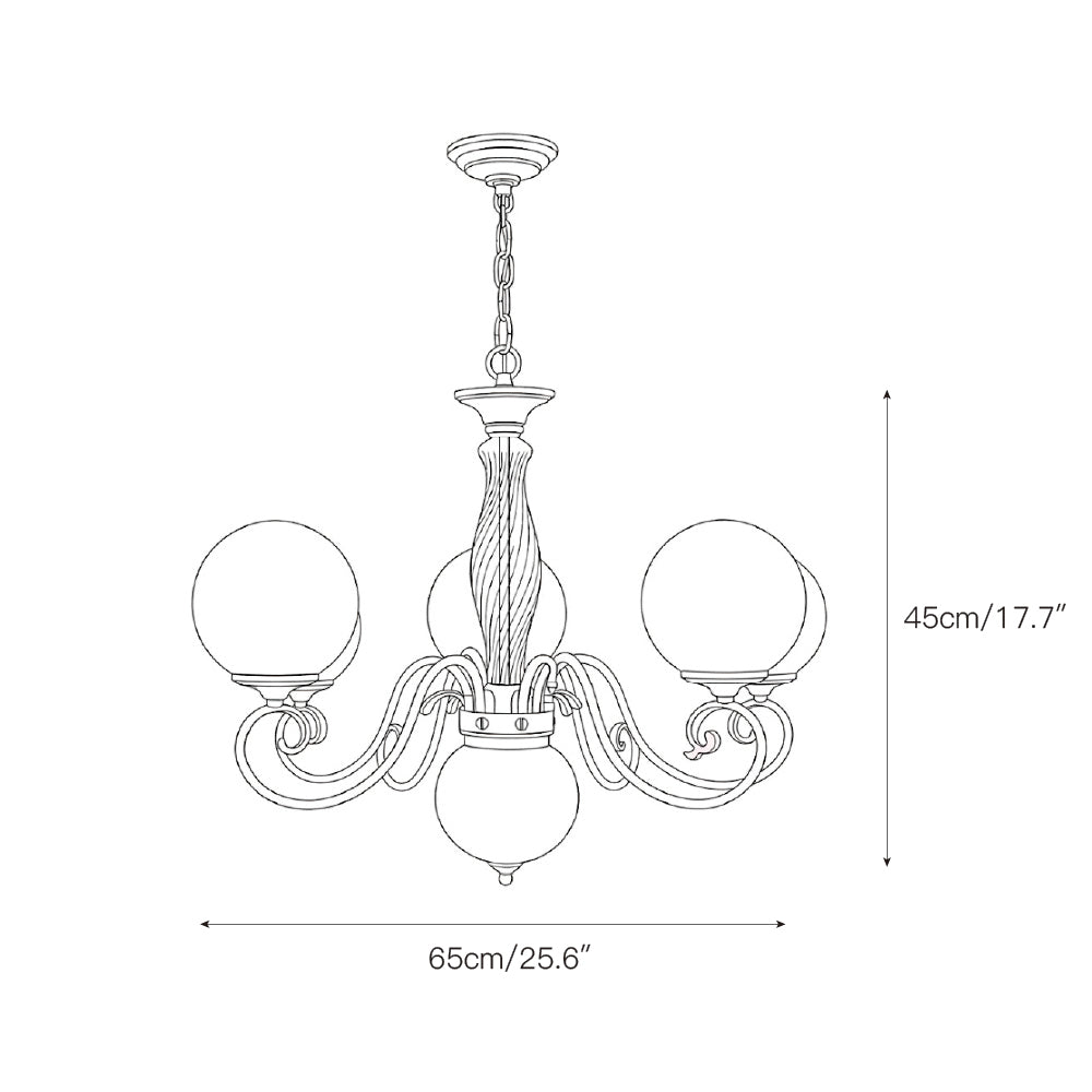 Clairford Glass Chandelier