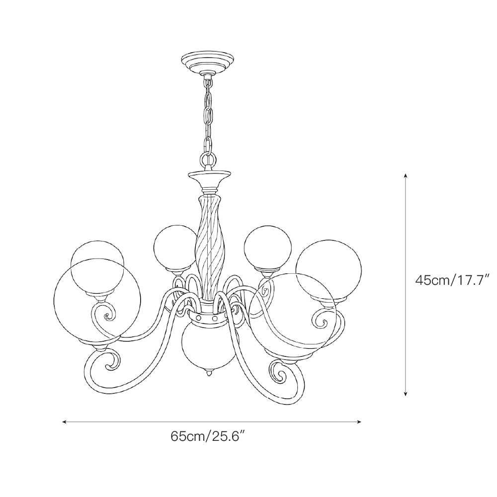 Clairford Glass Chandelier
