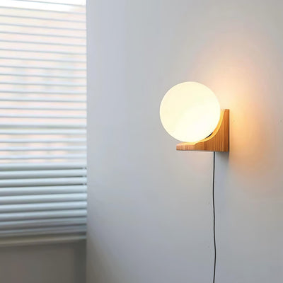 Eamon Evelyn Orb Plug-in Wall Lamp