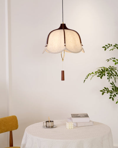 Serisia Pendant Lamp Lantern Modern Fabric
