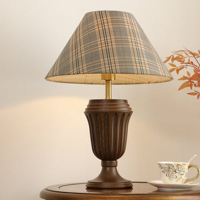 Orione Wood & Fabric Table Lamp