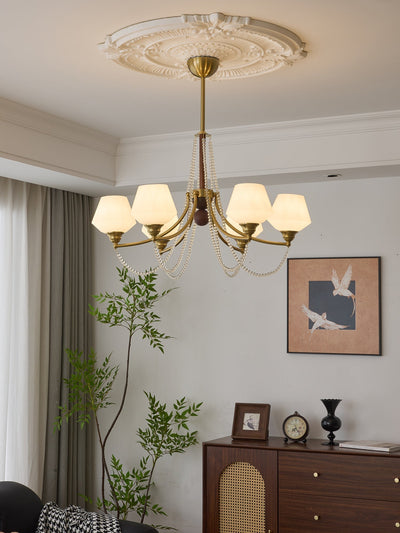 Othaus Traditional Elegance Vintage Wood Chandelier