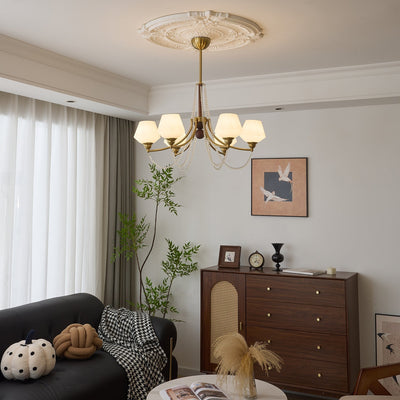 Othaus Traditional Elegance Vintage Wood Chandelier
