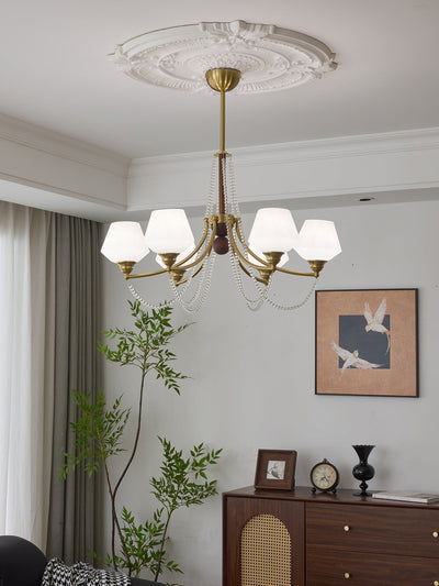 Othaus Traditional Elegance Vintage Wood Chandelier