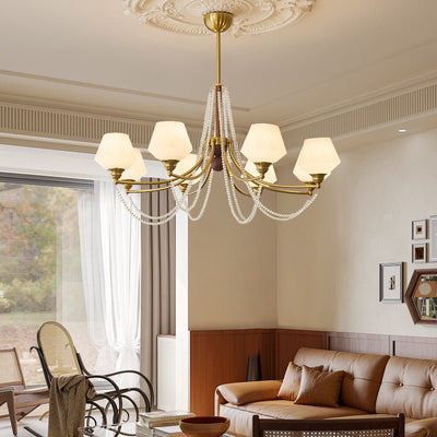 Othaus Traditional Elegance Vintage Wood Chandelier