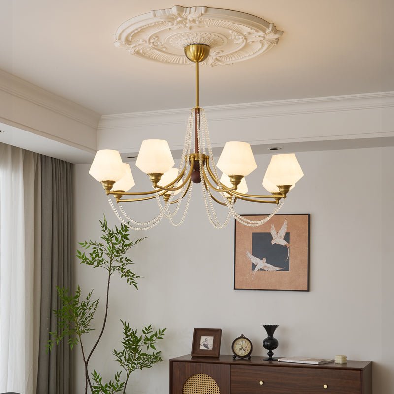 Othaus Traditional Elegance Vintage Wood Chandelier