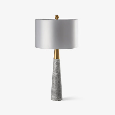 Zinara Marble Fabric Table Lamp - Neutral Decor