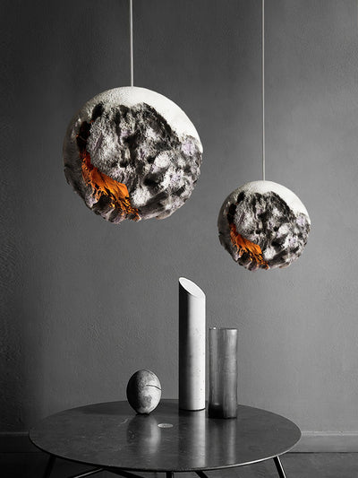 Ilphaara Irregular Planet Plastic Pendant Lamp