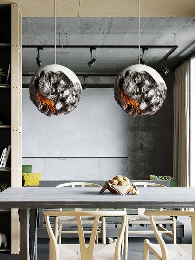 Ilphaara Irregular Planet Plastic Pendant Lamp