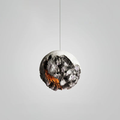 Ilphaara Irregular Planet Plastic Pendant Lamp