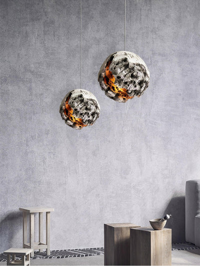 Ilphaara Irregular Planet Plastic Pendant Lamp