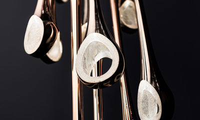 Cicarir Gradient Gold Glass Chandelier
