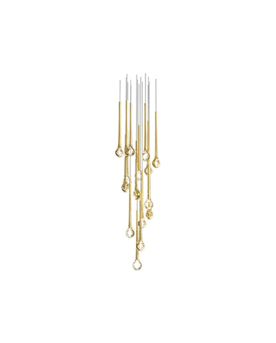 Cicarir Gradient Gold Glass Chandelier