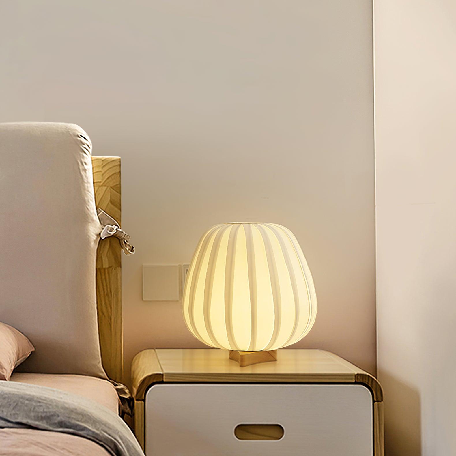Solisuce Fabric Minimalist Table Lamp - Neutral Decor