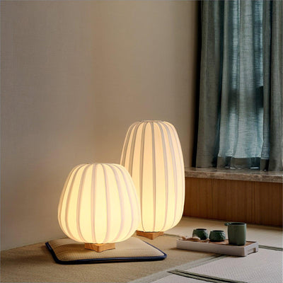 Solisuce Fabric Minimalist Table Lamp - Neutral Decor