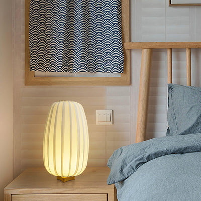 Solisuce Fabric Minimalist Table Lamp - Neutral Decor