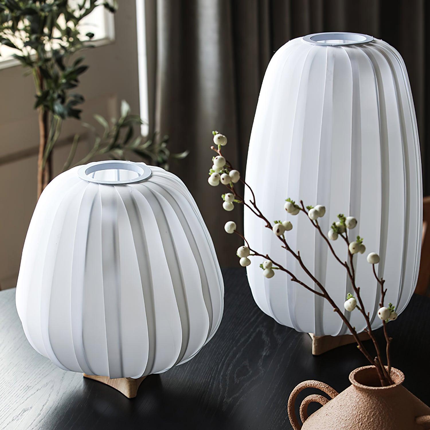 Solisuce Fabric Minimalist Table Lamp - Neutral Decor
