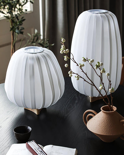 Solisuce Fabric Minimalist Table Lamp - Neutral Decor