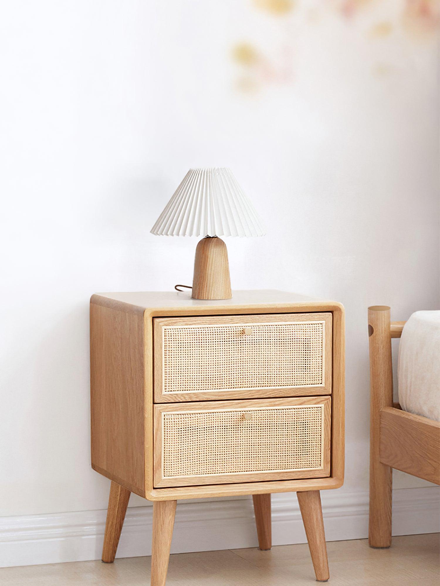 Sylineria Minimalist Wood Table Lamp