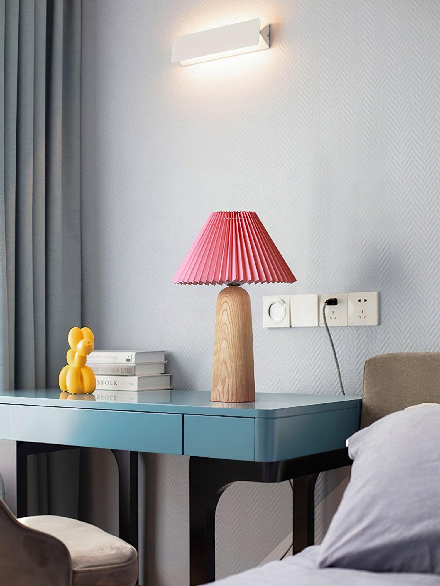 Sylineria Minimalist Wood Table Lamp