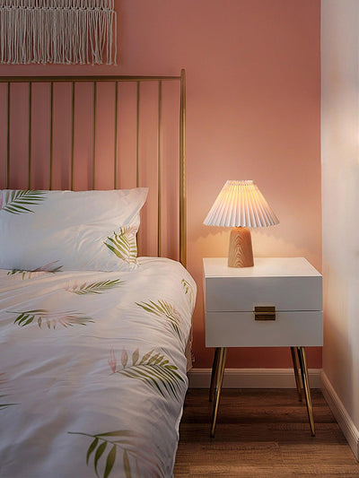 Sylineria Minimalist Wood Table Lamp