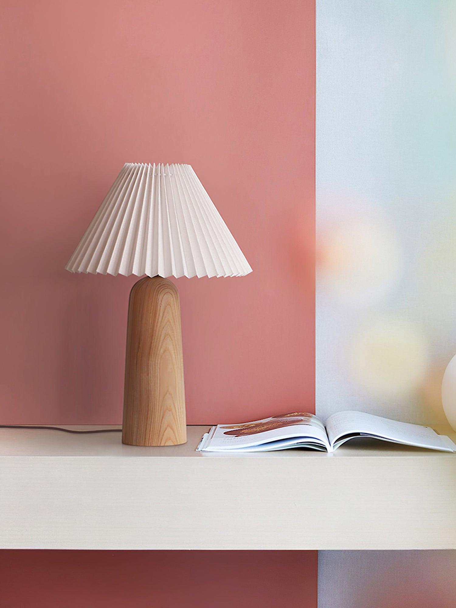 Sylineria Minimalist Wood Table Lamp