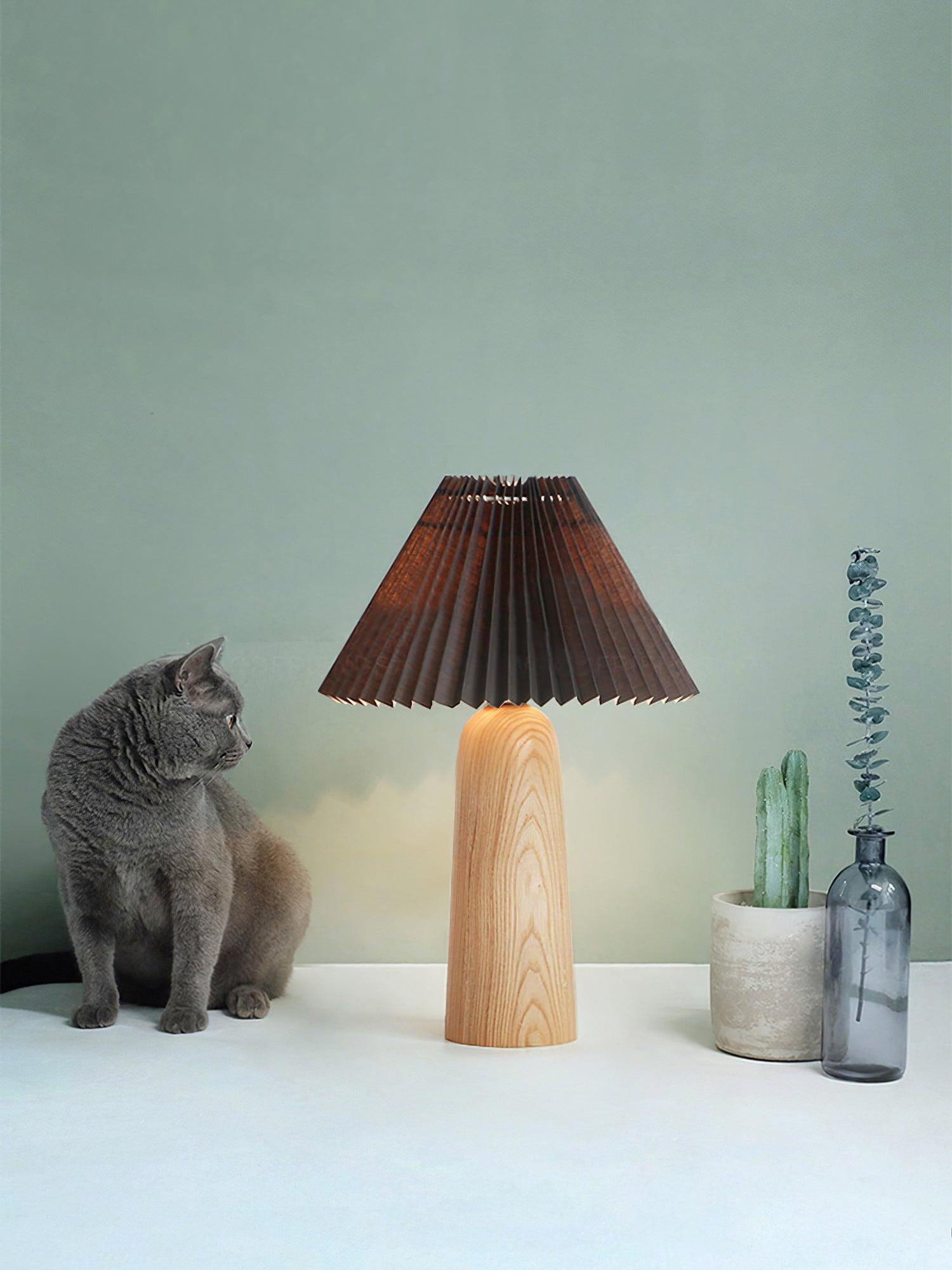Sylineria Minimalist Wood Table Lamp